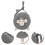 4Pièces -Monnaie Coton Sac Petites Change Bag 9