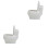 2Pièces Pot De Toilette Durable Pour Usage 2