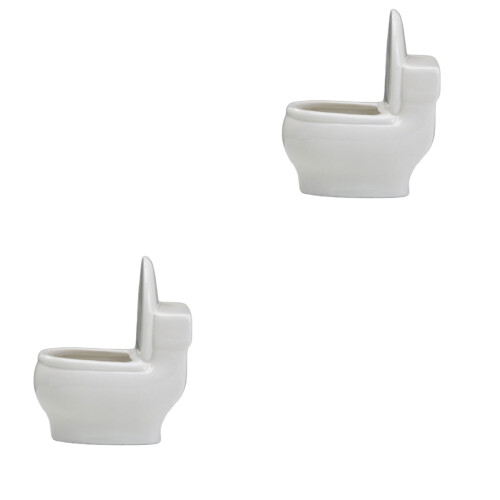 2Pièces Pot De Toilette Durable Pour Usage 1