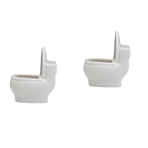 2Pièces Pot De Toilette Durable Pour Usage 2