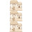 3Pièces Maison Beige En Bois Et Décorative 3