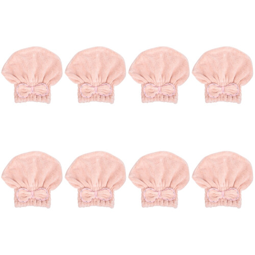 8Pièces Serviette Séchage Rapide Corail Rose Douce 1