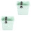 2Pièces Accessoire Café Knock Box En Vert Clair 2