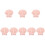 8Pièces Serviette Séchage Rapide Corail Rose Douce 5