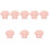 8Pièces Serviette Séchage Rapide Corail Rose Douce 6