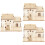 3Pièces Maison Beige En Bois Et Décorative 8