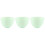 3Pièces Bols Polyvalents Vert Silicone, Mélange Et Conservation 3