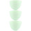 3Pièces Bols Polyvalents Vert Silicone, Mélange Et Conservation 7