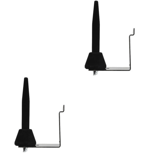 2Pièces -Flûte Et Support Saxophone Noir Résistant Pour Mur 2