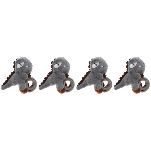 4Pièces Bracelets Slap Poilus Gris Pour Jouer Et 2