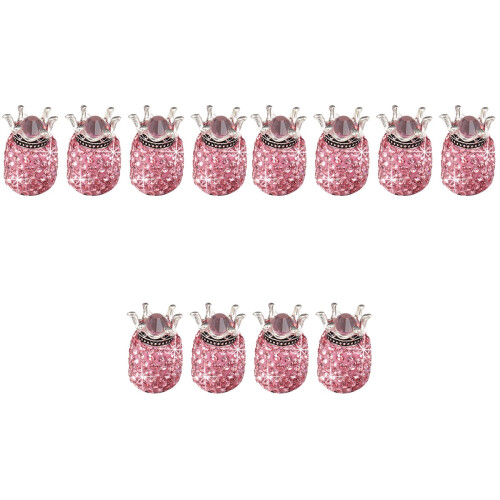 12St Roze Auto Bandenventieldop Beschermend Decoratief 1