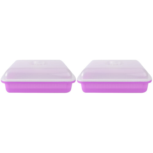 2Pièces Plateau Germination Violet En PP Pour Semis Rapide Durable 1