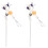 2St Mode Haarstok Magnolia Haarpin Retro Accessoire Multi 2