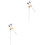 2St Mode Haarstok Magnolia Haarpin Retro Accessoire Multi 3