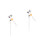 2St Mode Haarstok Magnolia Haarpin Retro Accessoire Multi 4
