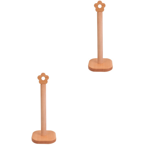 2Pièces Support Papier Bois Massif Vertical Optimisé 1