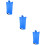 3Pièces Inflatable Tpu Bleu Portable Usage Extérieur 9