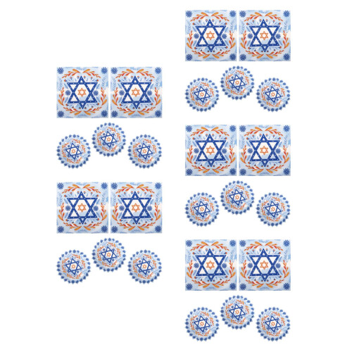 100Pièces Serviettes Jetables Douces Hanukkah Thème Festif 2