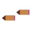 2Pièces Porte-Crayons En Bois Style Crayon Idéal École 2