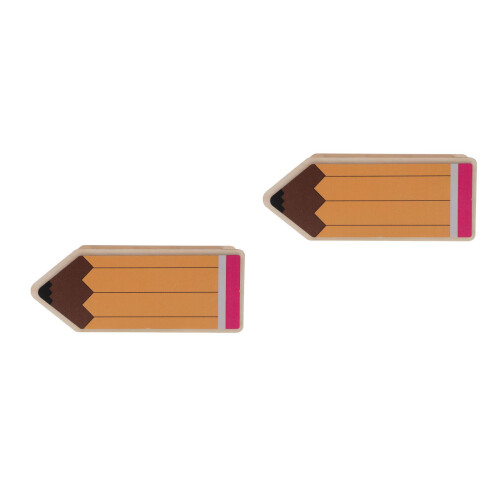 2Pièces Porte-Crayons En Bois Style Crayon Idéal École 1