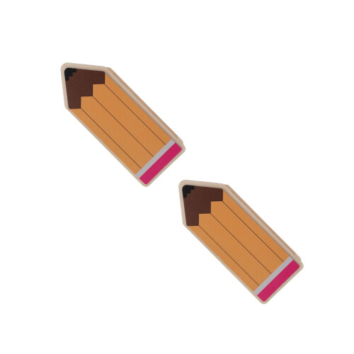 2Pièces Porte-Crayons En Bois Style Crayon Idéal École 2