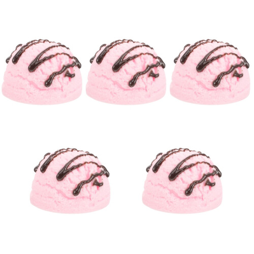 5St Roze PVC Ijsbal Display Props Kunstijs Scoops Voor 1