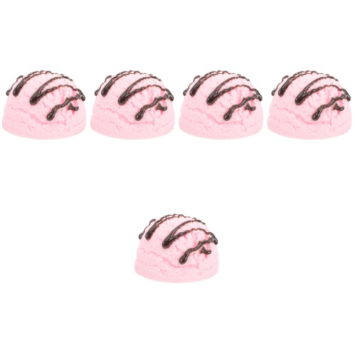 5St Roze PVC Ijsbal Display Props Kunstijs Scoops Voor 2