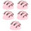 5St Roze PVC Ijsbal Display Props Kunstijs Scoops Voor 6