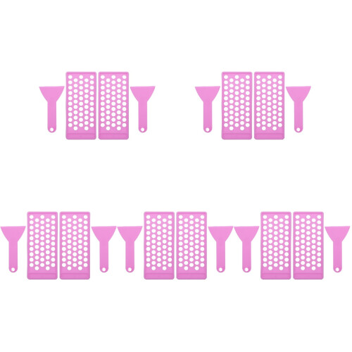 10Ensembles Plateau Et Spatule Violet Pour À DIY 1