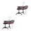 2St Educatief Jazz Drumstel Rood Mini Percussie Voor Kinderen Met 1