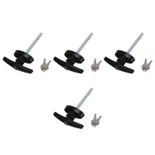4St T Handgreepslot Voor Trailers Elektrische Kasten Assorti Kleuren