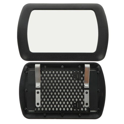 2St Compacte Zwarte Auto Visor Voor Interieur Make-Up