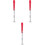 3Pièces Béquilles Aluminium Rouges Stables Pour Scooter Et 2