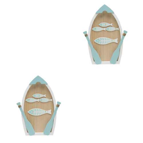 2Pièces Organisateur Bois Vert, Support Décoratif 2