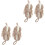 4Pièces Éponges De Douche Adorables Khaki Suspension 3