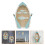 2Pièces Organisateur Bois Vert, Support Décoratif 8
