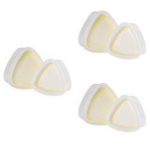 6St Sushi Mallen Plastic Triangelvorm Voor Rijst En Zeewier