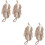 4Pièces Éponges De Douche Adorables Khaki Suspension 6