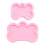 4St Hond Gebit Siliconen Roze Voor Mousse Taartdecoratie 2