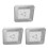 3Pièces Tête Douche ABS Installation Simple Durable 6