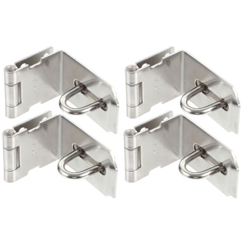 4Pièces Verrou Inox Argenté Multiusage Pour Portes 1