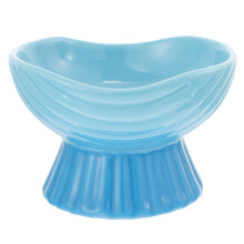 3St Duurzame Sky-Blauwe Kattenvoer- En Waterkom Verhoogd Puppy