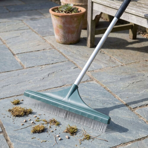 Extendable Artificial Grass Rake Soft Bristle Brush for Fake Lawn Turf 2