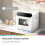 COMFEE' Table Top Dishwasher 7+3 Programs Mini Tabletop Dishwasher No Plumbing, 6
