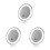 3St Compacte LED Make-Up Spiegel 10X Vergroting Met Zuignap 6