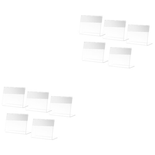 10Pièces Support Transparent Pour Étiquettes Et Prix 2