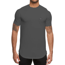 T-shirt de Sport Homme Compression Musculation Coton Gris Taille M - Maillot Fitness AjustĂ© Respirant Crossfit Course Ă