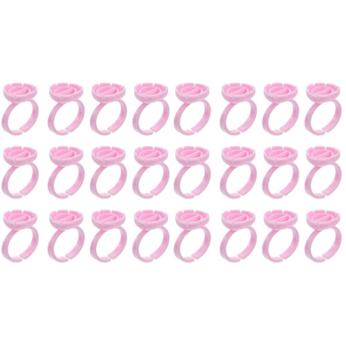 200St Roze Pigment Cups Voor Extensions Lijm & Makeup Tools 1
