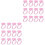 200St Roze Pigment Cups Voor Extensions Lijm & Makeup Tools 3