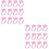 200St Roze Pigment Cups Voor Extensions Lijm & Makeup Tools 6